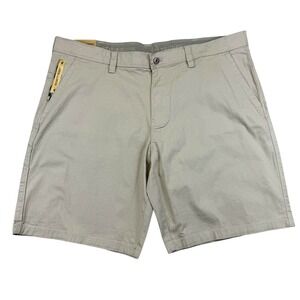 Weatherproof Shorts Mens 40 Beige Utility Cargo Stretch Ripstop Outdoor Workwear